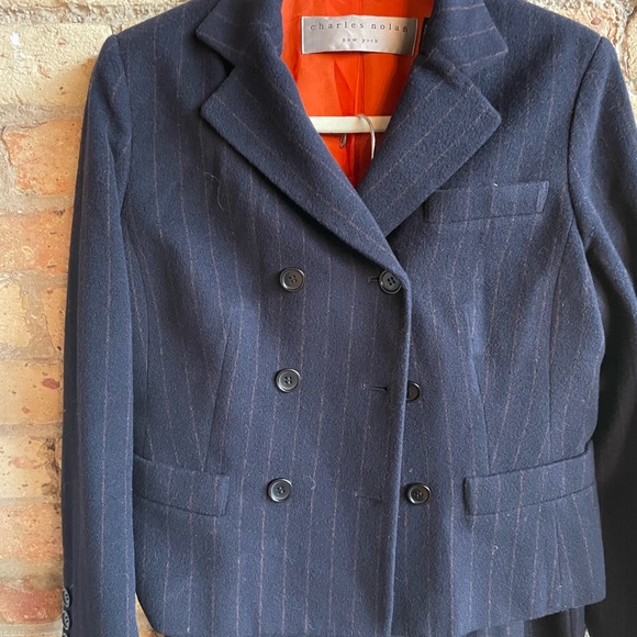 Charles Nolan double breasted pants suit size 10 - Picture 2 of 6